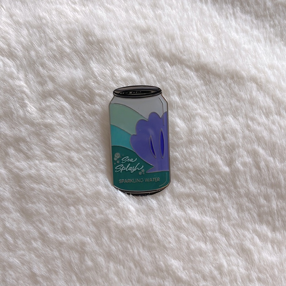 { ariel soda enamel pin }
